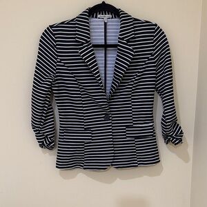 Charlotte Russe Striped Women’s Blazer Women’s lightweight jacket M ( Fits S-M )